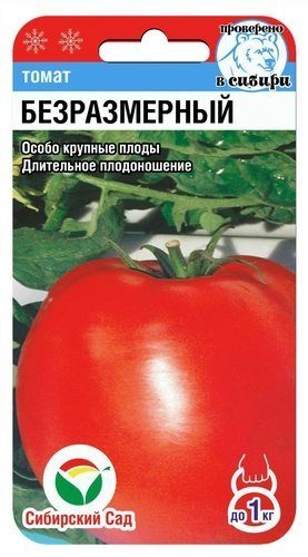 Описание и характеристика томата Безразмерный, отзывы, фото